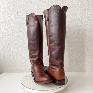 NEW Rod Patrick Womens Riding Cowboy Boots 10B Brown Torino Cow Western Pull Up